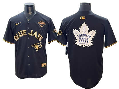 Custom 2025 American League Champions Black Gold Jersey - All Stitched
