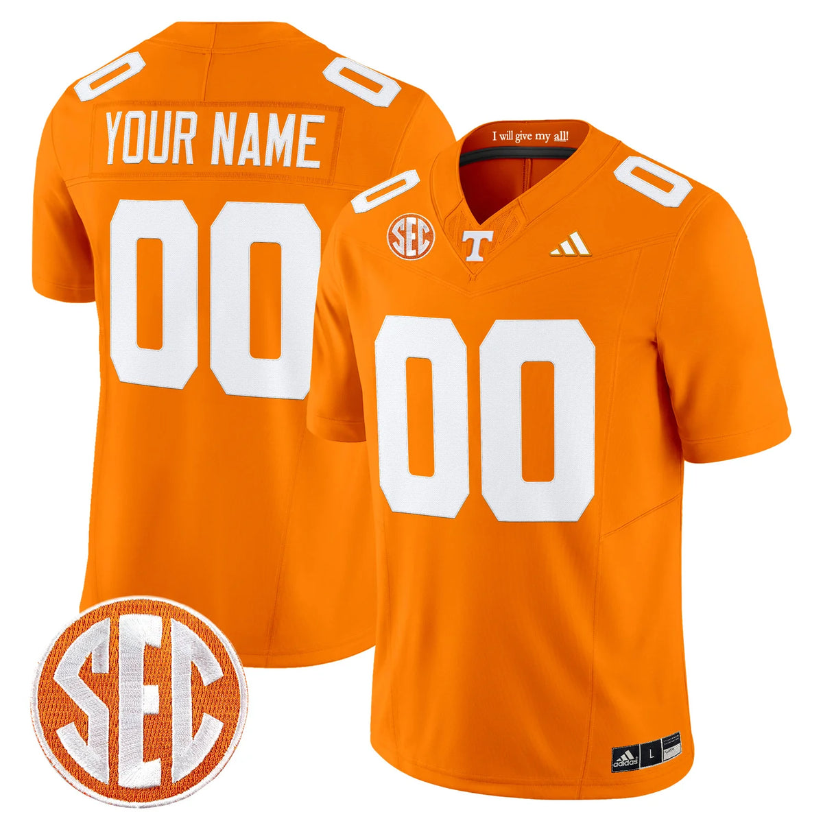 Custom Name Number Tennessee Volunteers Orange White Black Gray Limited Football Jersey -All Stitched