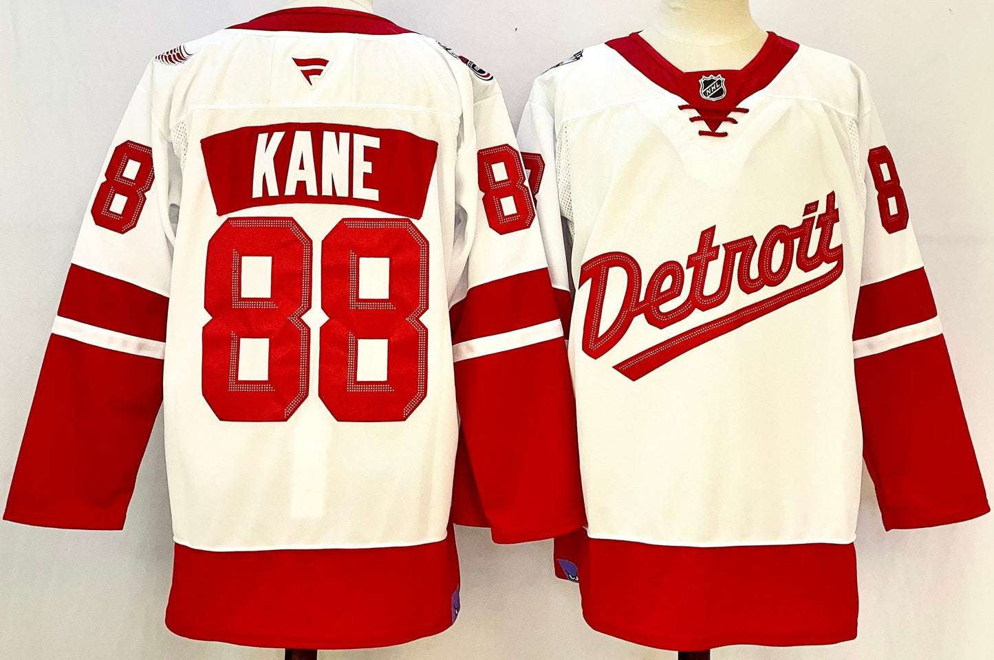Custom 2025 Wings Stadium Series White Premium All Stitched Hockey Jersey