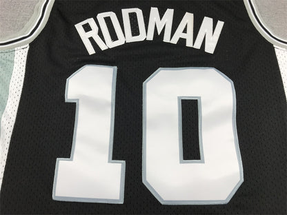 Dennis Rodman San Antonio Spurs 1993-94 Black Baskeball Jersey -All Stitched