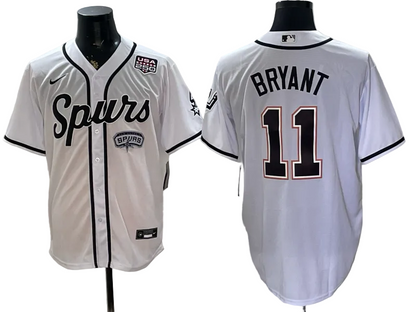 2026 Stephon Castle Dylan Harper De'Aaron Fox Victor Wembanyama San Antonio Spurs Baseball Jersey -All Stitched