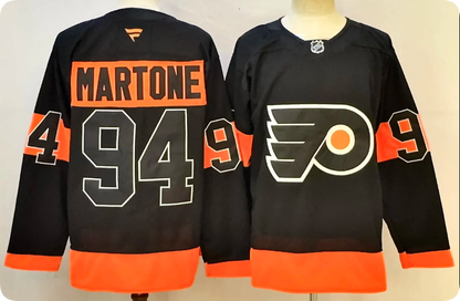 Custom 2026 Flyer Alternate Black Premium All Stitched Hockey Jersey
