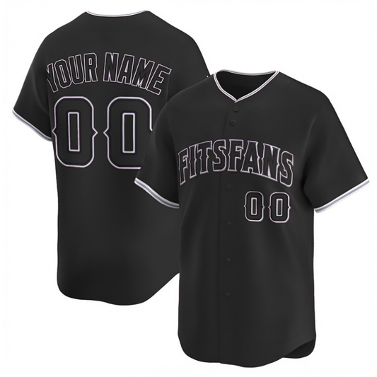 Custom Black Baseball Jersey