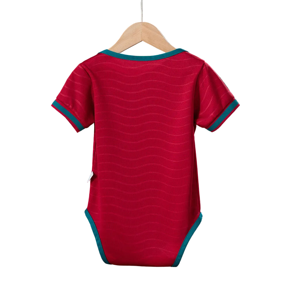 Custom Infant 2026 Portugal Home Red Soccer Jersey | Portugal 2026 Baby Bodysuit