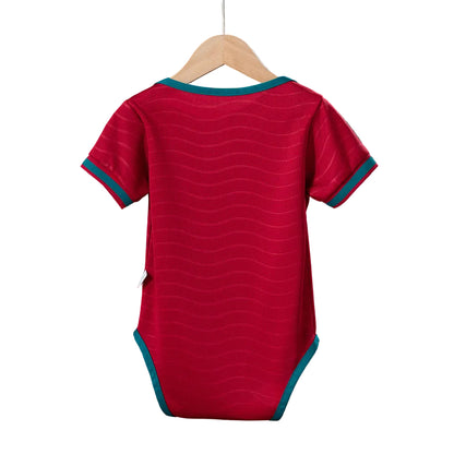 Custom Infant 2026 Portugal Home Red Soccer Jersey | Portugal 2026 Baby Bodysuit