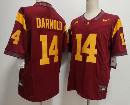 Custom Sam Darnold #14 USC Trojans Cardinal White Limited Football Jersey -All Stitched