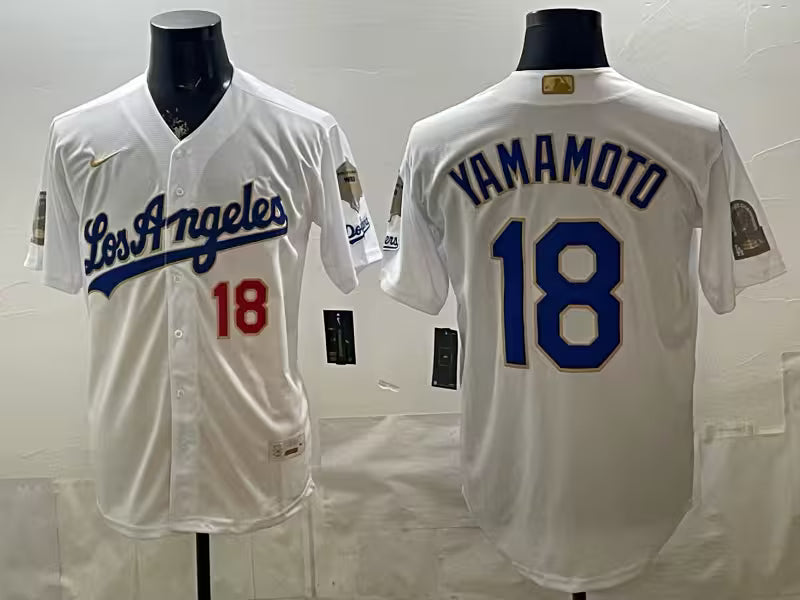 Custom Royal White 2026 Gold Collection Stadium Jersey - All Stitched