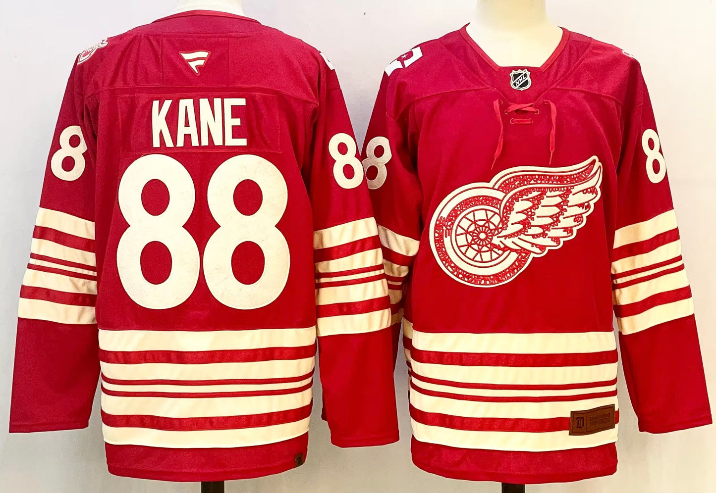Custom 2026 Wings Centennial Red Premium All Stitched Hockey Jersey