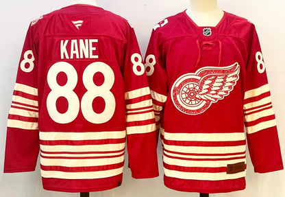 Custom 2026 Wings Centennial Red Premium All Stitched Hockey Jersey