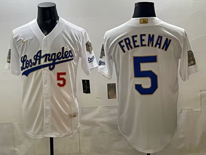 Custom Royal White 2026 Gold Collection Stadium Jersey - All Stitched