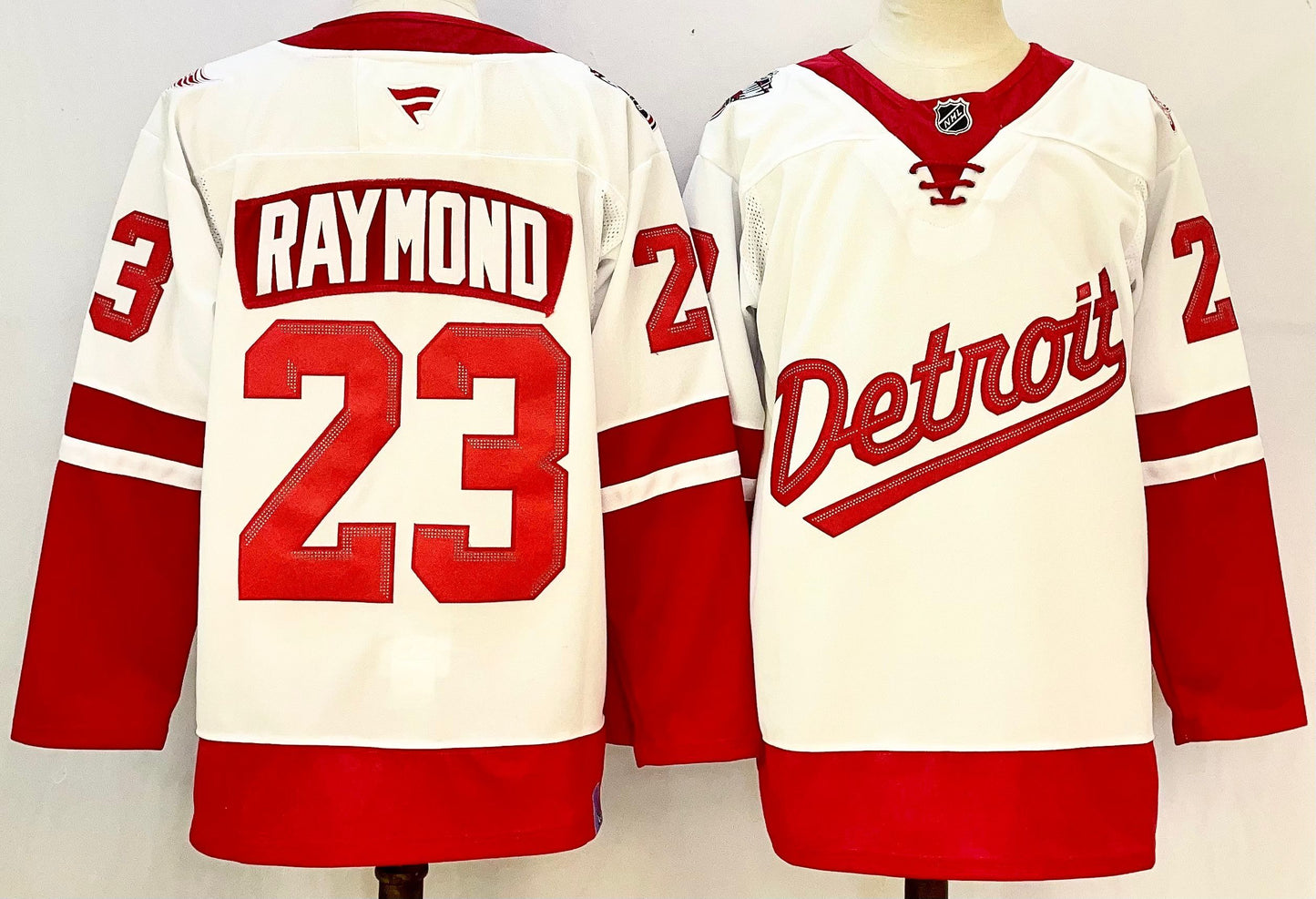 Custom 2025 Wings Stadium Series White Premium All Stitched Hockey Jersey