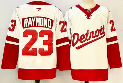 Custom 2025 Wings Stadium Series White Premium All Stitched Hockey Jersey