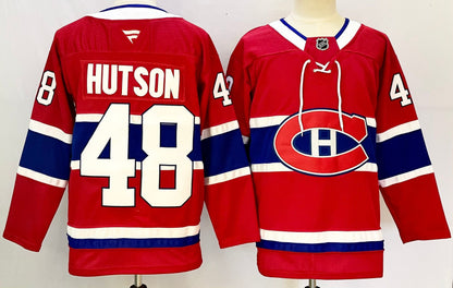 Custom 2026 Canadien Jakub Dobes Home Red Premium All Stitched Hockey Jersey