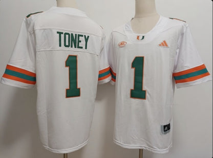 Men's Malachi Toney White Vapor Jersey -All Stitched