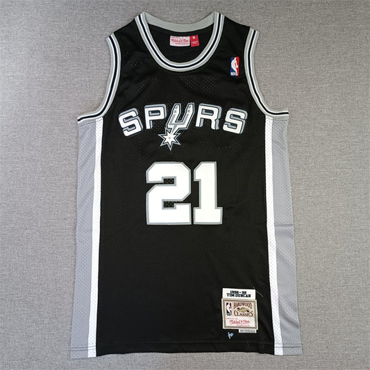 Tim Duncan San Antonio Spurs Throwback Baskeball Jersey -All Stitched