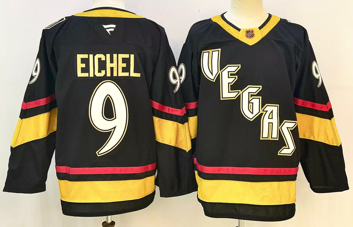 Custom Mark Stone Knights Reverse Retro 2.0 Black  Home Gold Gray Hockey Jersey -All Stitched