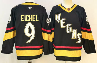 Custom Mark Stone Knights Reverse Retro 2.0 Black  Home Gold Gray Hockey Jersey -All Stitched