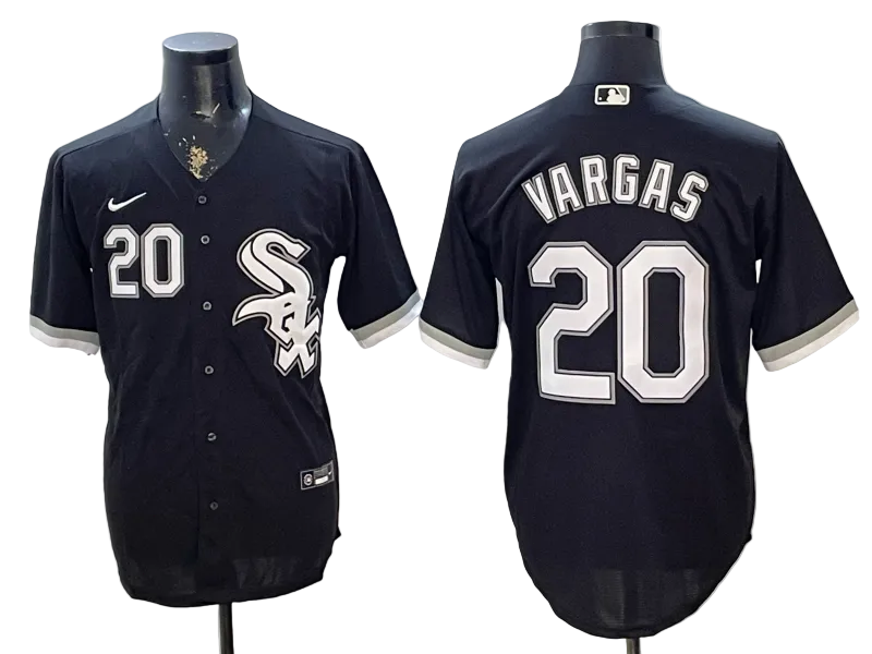 Miguel Vargas Red Black White Gray Baseball Jersey -All Stitched