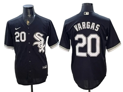 Miguel Vargas Red Black White Gray Baseball Jersey -All Stitched