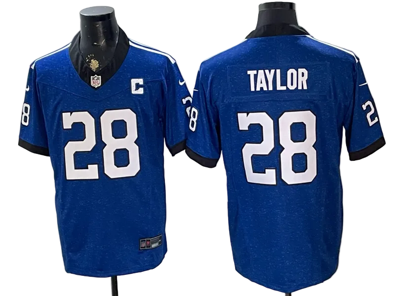 Custom Alternate Indiana Nights Jonathan Taylor Colts Royal Limited Football Jersey -All Stitched