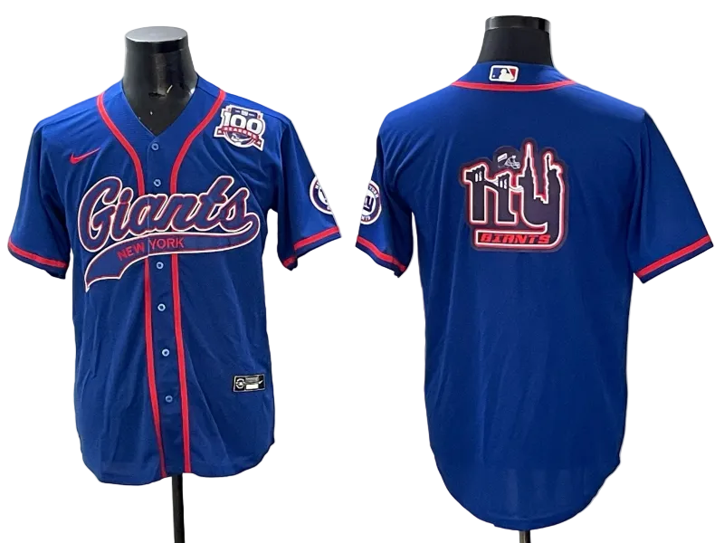 Custom Cam Skattebo Jaxson Dart Giants Gray Camo Royal Stitched Baseball Jersey -All Stitched