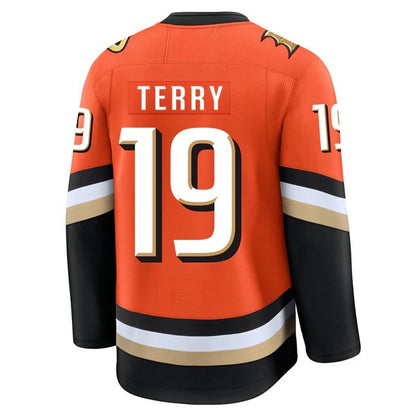 Custom 2026 Home Orange Premium All Stitched Hockey Jersey