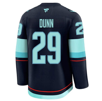 Custom 2026 Home Deep Sea Blue Premium All Stitched Hockey Jersey