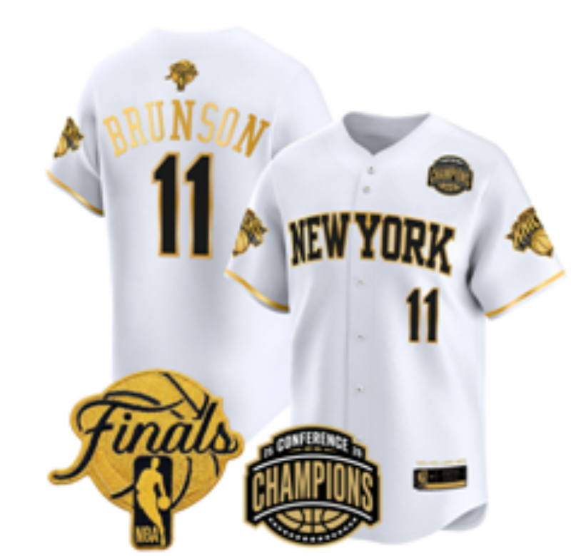 Custom Men's Jalen Brunson OG Anunoby 2026 Finals Champions Always Baseball Jersey -All Stitched