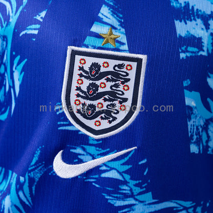 Custom Youth England 2026 GK Blue Soccer Jersey Kit Set– Personalized Name & Number