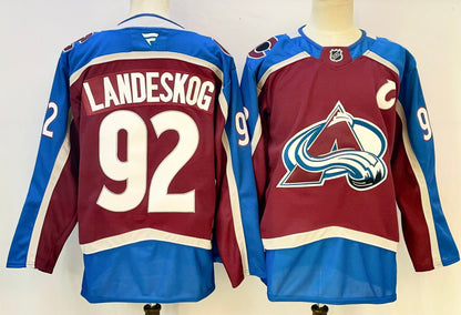 Custom 2026 Avalanche Home Burgundy Premium All Stitched Hockey Jersey