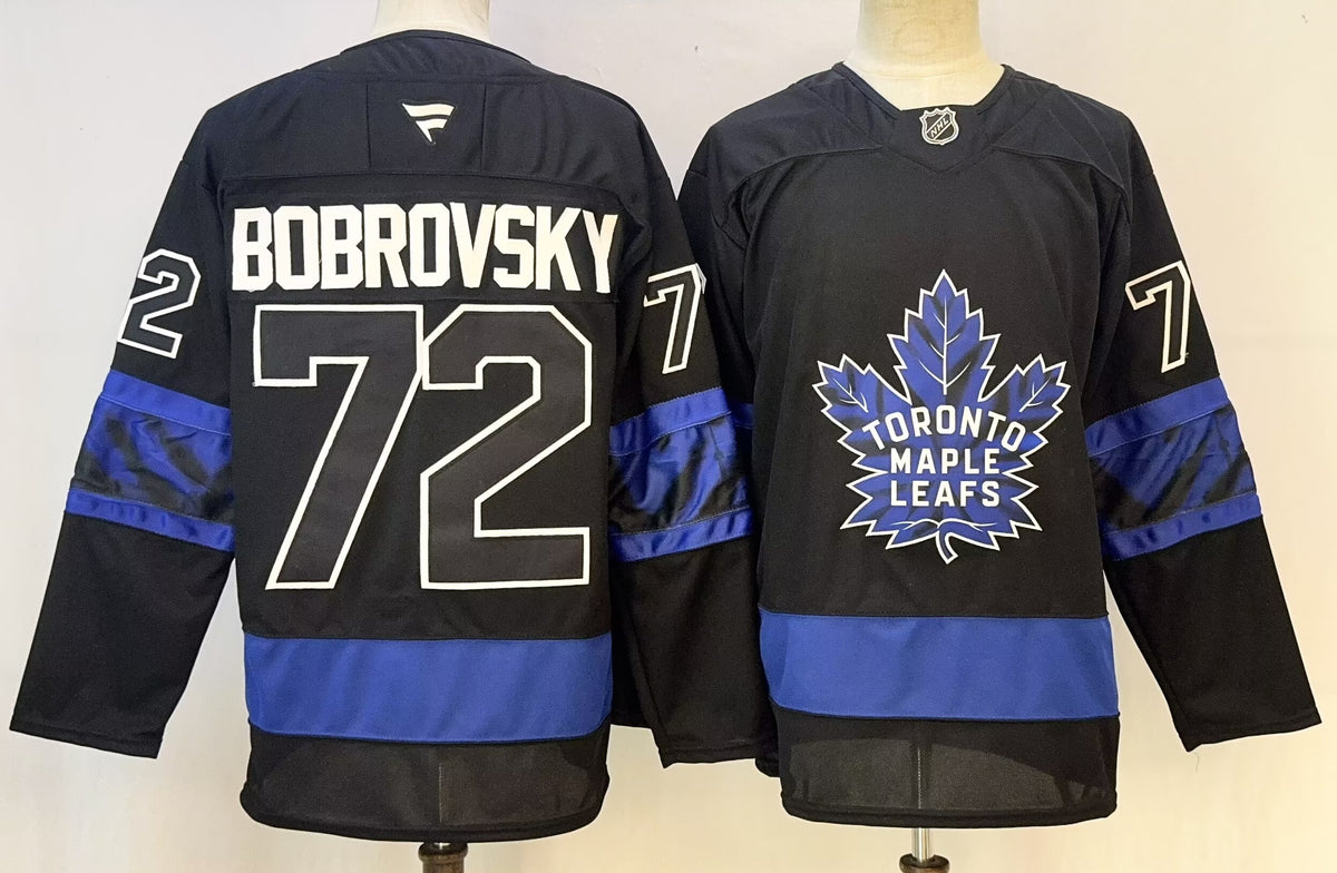 Custom Gavin McKenna Maple Leafs Home Blue White Alternate Black Hockey Jersey -All Stitched