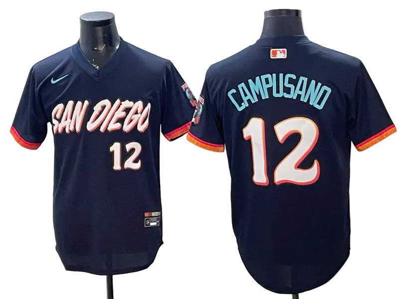 Custom Padre Obsidian 2026 City Connect Stadium Jersey - All Stitched
