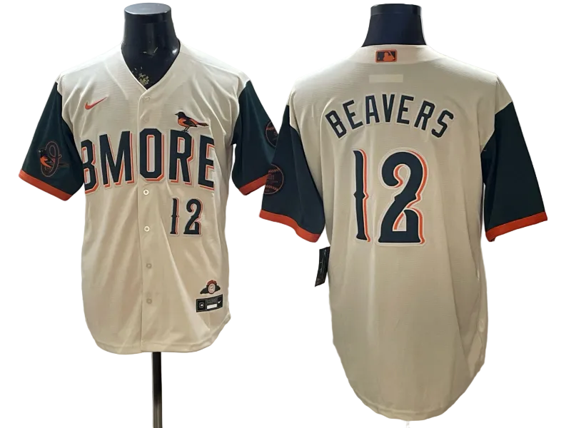 Custom Orioles Cream 2026 City Connect Stadium Jersey - All Stitched