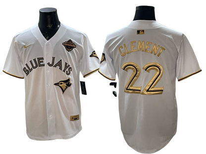 Custom 2025 American League Champions White Gold Jersey - All Stitched