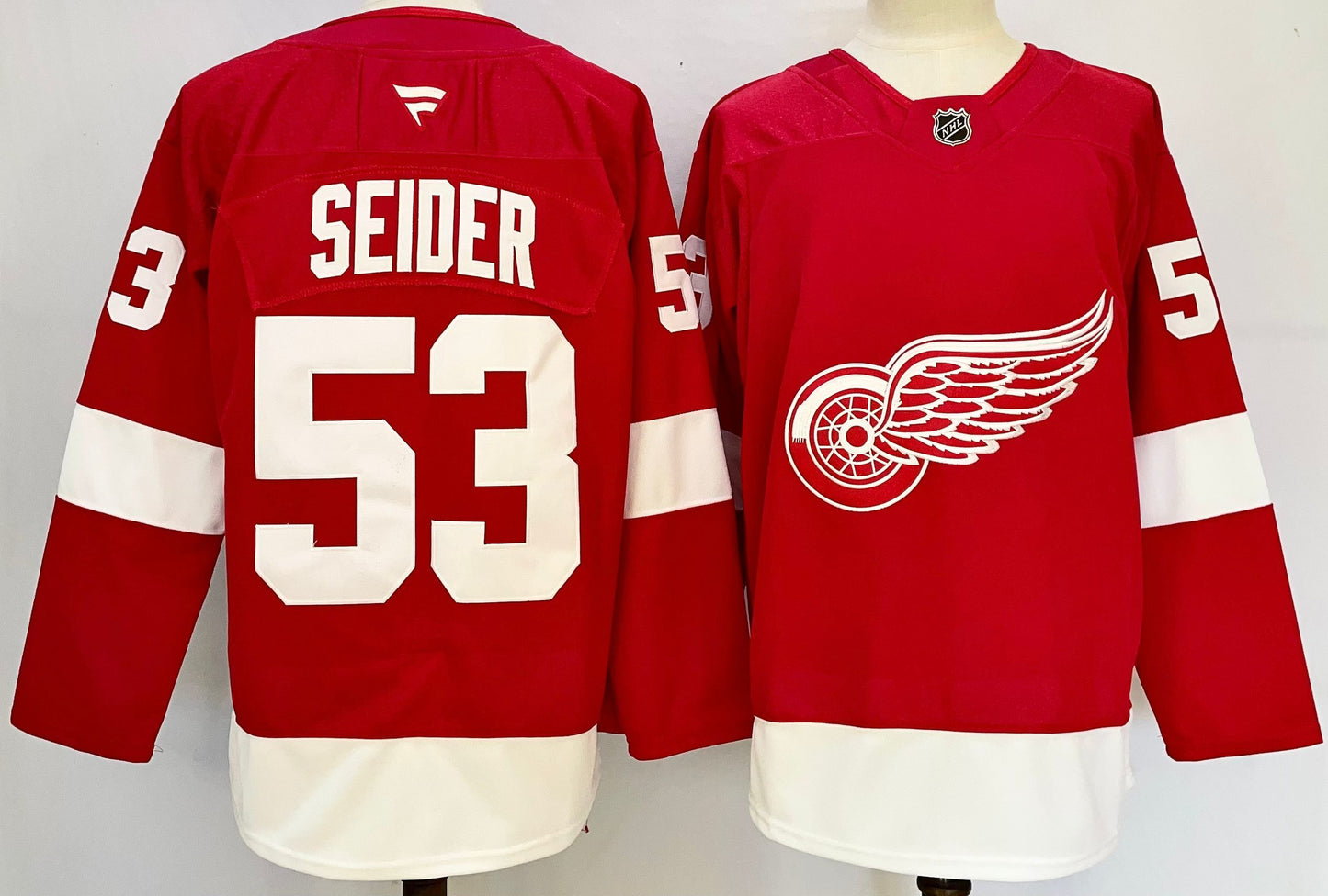 Custom 2026 Wings Home Red Premium All Stitched Hockey Jersey