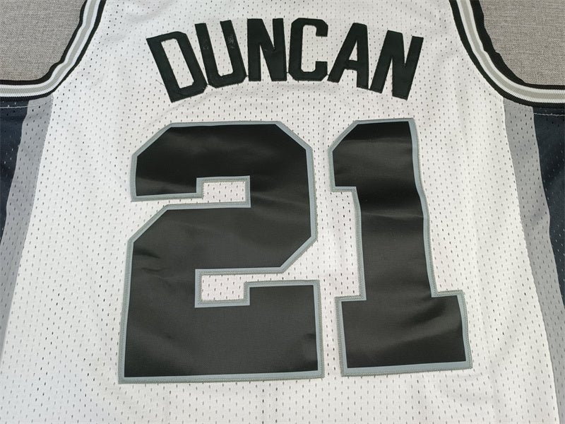 Tim Duncan San Antonio Spurs Throwback Baskeball Jersey -All Stitched