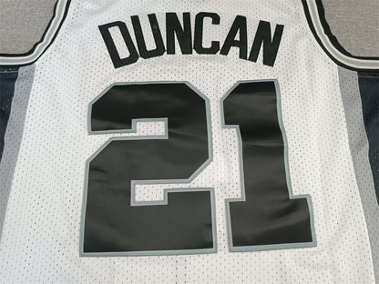 Tim Duncan San Antonio Spurs Throwback Baskeball Jersey -All Stitched