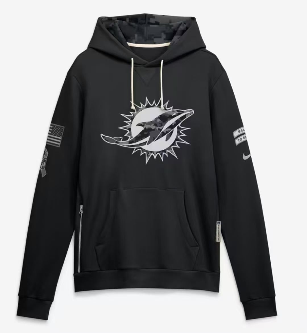 2026 Salute to Service Black Sideline Dri-FIT Pullover Hoodie