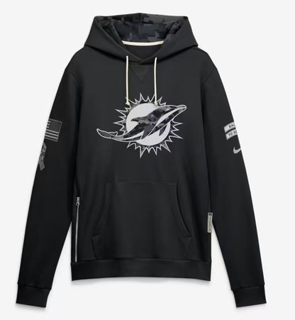 2026 Salute to Service Black Sideline Dri-FIT Pullover Hoodie