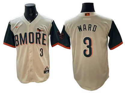 Custom Orioles Cream 2026 City Connect Stadium Jersey - All Stitched