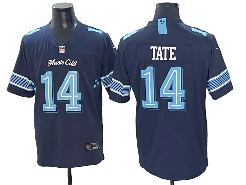 Custom Titans 2026 Rivalries Collection Navy Limited Football Jersey -All Stitched