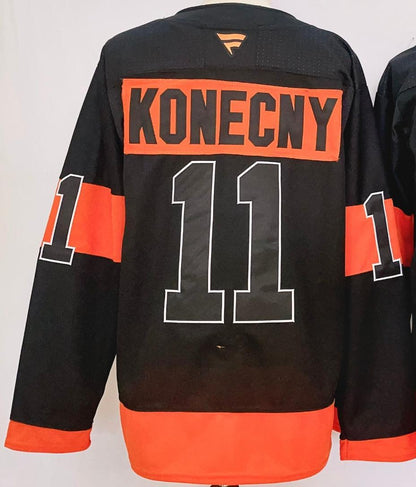 Custom 2026 Flyer Alternate Black Premium All Stitched Hockey Jersey