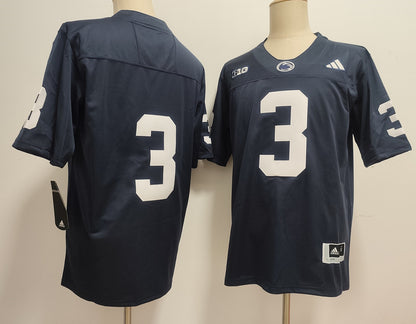 Custom Rocco Becht #3 Penn State Nittany Lions White Navy 2026 Limited Football Jersey -All Stitched