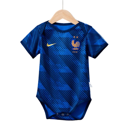 Custom Infant 2026 France Home Blue Soccer Jersey | France 2026 Baby Bodysuit