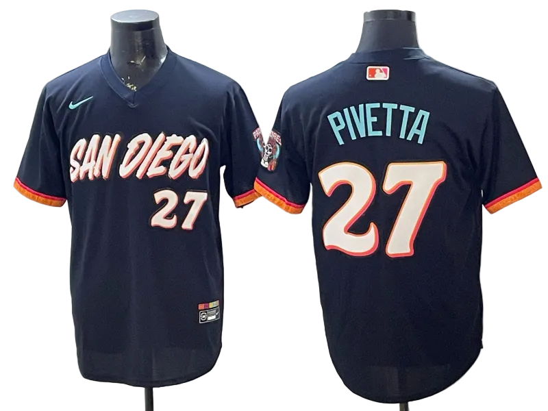 Custom Padre Obsidian 2026 City Connect Stadium Jersey - All Stitched