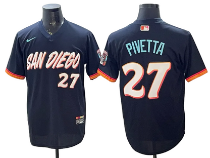 Custom Padre Obsidian 2026 City Connect Stadium Jersey - All Stitched