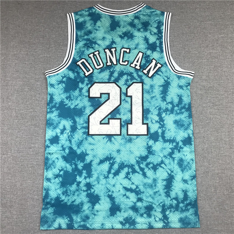 Tim Duncan San Antonio Spurs Throwback Baskeball Jersey -All Stitched