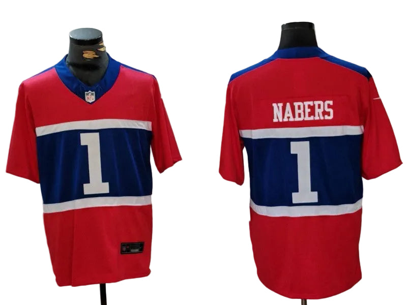 Custom Cam Skattebo Giants Alternate Century Red Limited Jersey -All Stitched