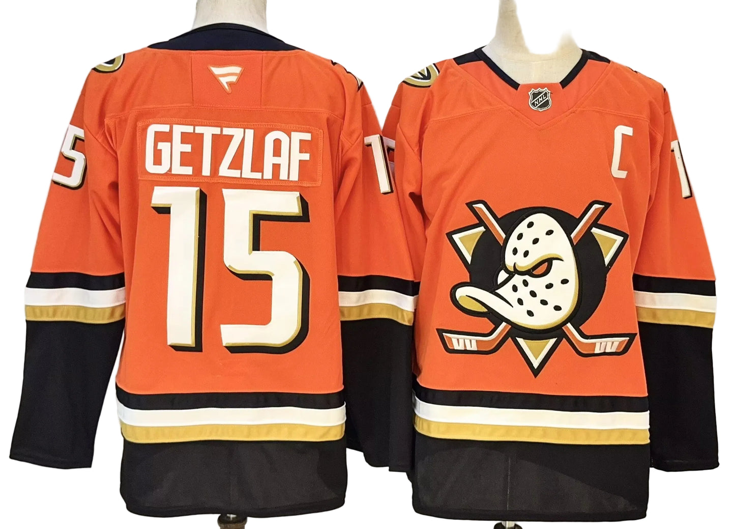 Custom 2026 Home Orange Premium All Stitched Hockey Jersey