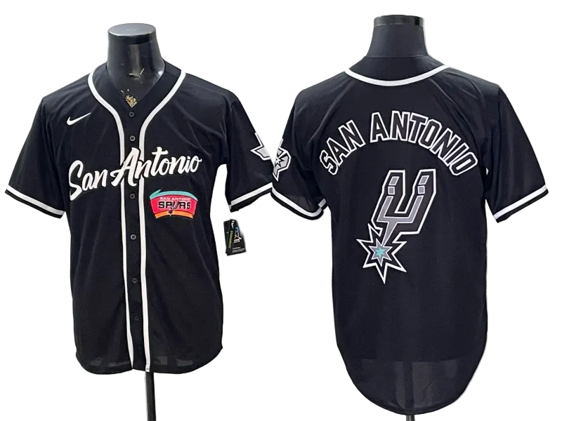 2026 Victor Wembanyama San Antonio Spurs Baseball Jersey -All Stitched
